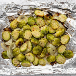 Tony's Grilled Brussels Sprouts (made in foil packs!)