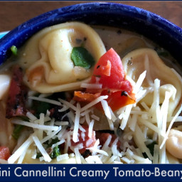 Tortellini Cannellini Creamy Tomato-Beany Soup