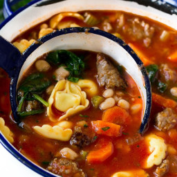 Tortellini Soup with Sausage