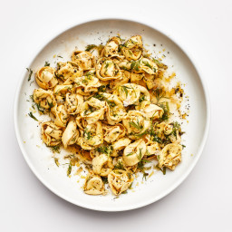 Tortellini With Garlicky Brown Butter and Dill