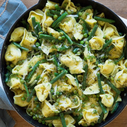 Tortellini with Green Beans and Lemon