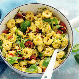 Tortellini with Pesto and Sun-Dried Tomatoes | Recipes & Meals