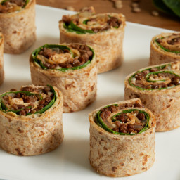 Tortilla Roll-Ups with Lentils and Spinach
