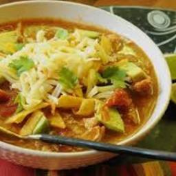 Tortilla Soup with Chicken and Lime