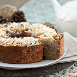 Totally Healthy, Vegan and Grain Free Buckwheat Apple Ring Cake