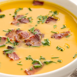 Trader Joe's Butternut Squash Soup with Bacon
