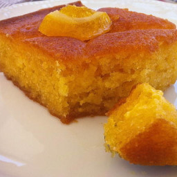 Traditional Greek Yogurt Cake with Orange Syrup (Portokalopita)