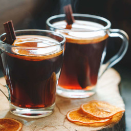 Traditional Mulled Wine Recipe With Brandy and Cinnamon
