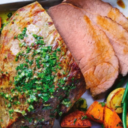 Traditional roast beef with veg recipe