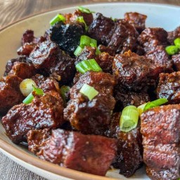 Traeger Pork Belly Burnt Ends with Chinese 5 Spice