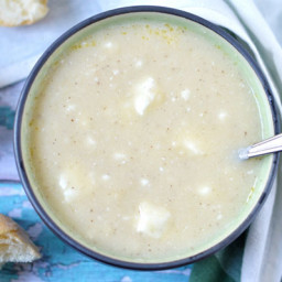 Trahanosoupa (Trahana Soup with Feta)