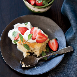 Tres Leches Cake with Strawberries