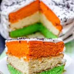 Tri-Color Cake