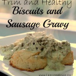 Trim and Healthy Biscuits and Sausage Gravy