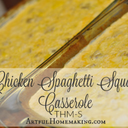 Trim Healthy Mama Chicken Spaghetti Squash Casserole (S)