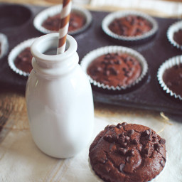 Triple Chocolate Chunk Muffins