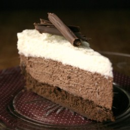 Triple Chocolate Mousse Cake Recipe Card