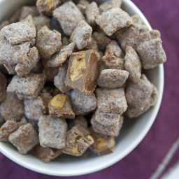 Triple-Chocolate Peanut Butter Cup Puppy Chow