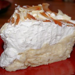 Triple coconut cream pie