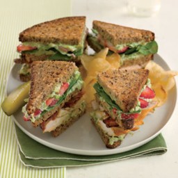 Triple-Decker Strawberry-Chicken Club Sandwiches