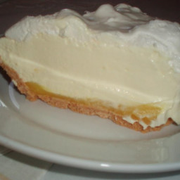 Triple layer lemon meringue pie