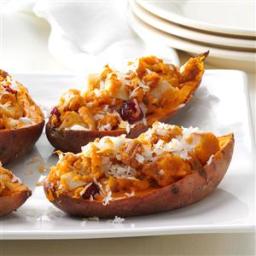 Triple-Stuffed Sweet Potatoes Recipe