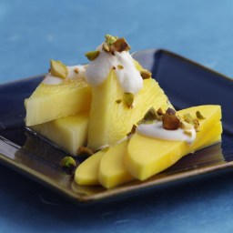 Tropical Fruits with Pistachios and Coconut