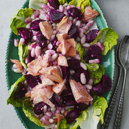 Trout & beetroot salad