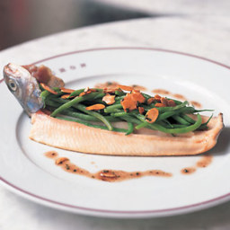 Trout with Haricots Verts and Almonds