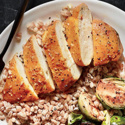 Turmeric-Roasted Chicken with Farro