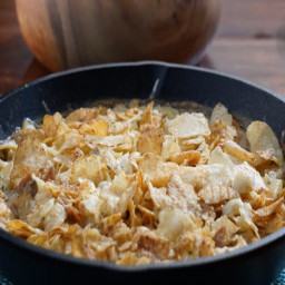 Tuna Noodle Casserole with Potato Chip Topping