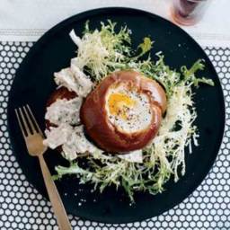 Tuna Salad Specials with Egg-in-the-Hole Brioche