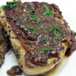 Tuna Steaks with Dijon Honey Mustard Sauce