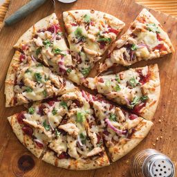 Turkey and Cranberry Barbecue Pizza