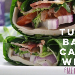 Turkey Bacon Caesar Wraps: Easy Paleo and Whole30 Lunch