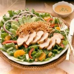 Turkey Bangkok Salad with Peanut Dressing