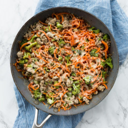 Turkey, Broccoli and Carrot Noodle Bake