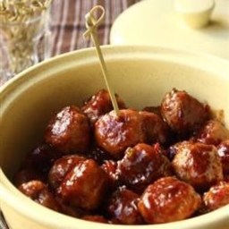 Turkey Cocktail Meatballs with Orange Cranberry Glaze Recipe