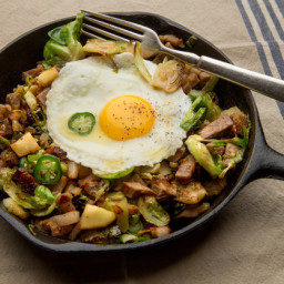 Turkey Hash With Brussels Sprouts and Parsnips