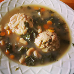 Turkey Meatball & Kale Soup