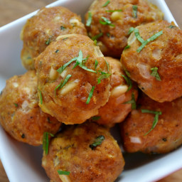 Turkey Meatballs with Pine Nuts