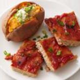 Turkey Meatloaf Squares with Sweet Potatoes
