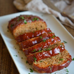 Turkey Meatloaf with BBQ Glaze