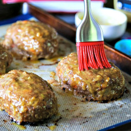 Turkey Mini Meatloaf with Honey Dijon Glaze
