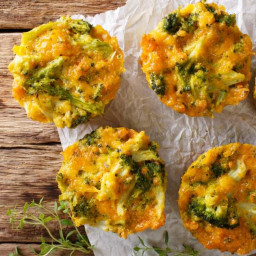 Turkey Quiche Muffins with Broccoli