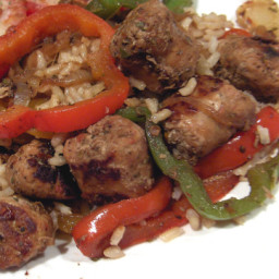 Turkey Sausage and Bell Peppers Weight Watchers Style