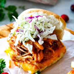 Turkey Sliders with Cranberry Chipotle Barbecue Sauce