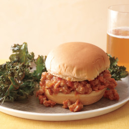 Turkey Sloppy Joes with Kale Chips