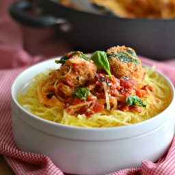 Turkey Veggie Meatballs With Spaghetti Squash