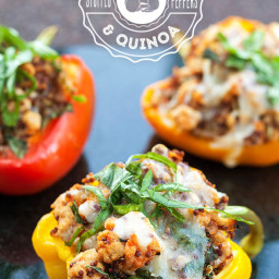Turkey and Quinoa Stuffed Peppers